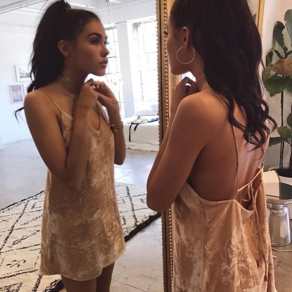 Are You Am I Crushed Velvet Zillah Slip Dress